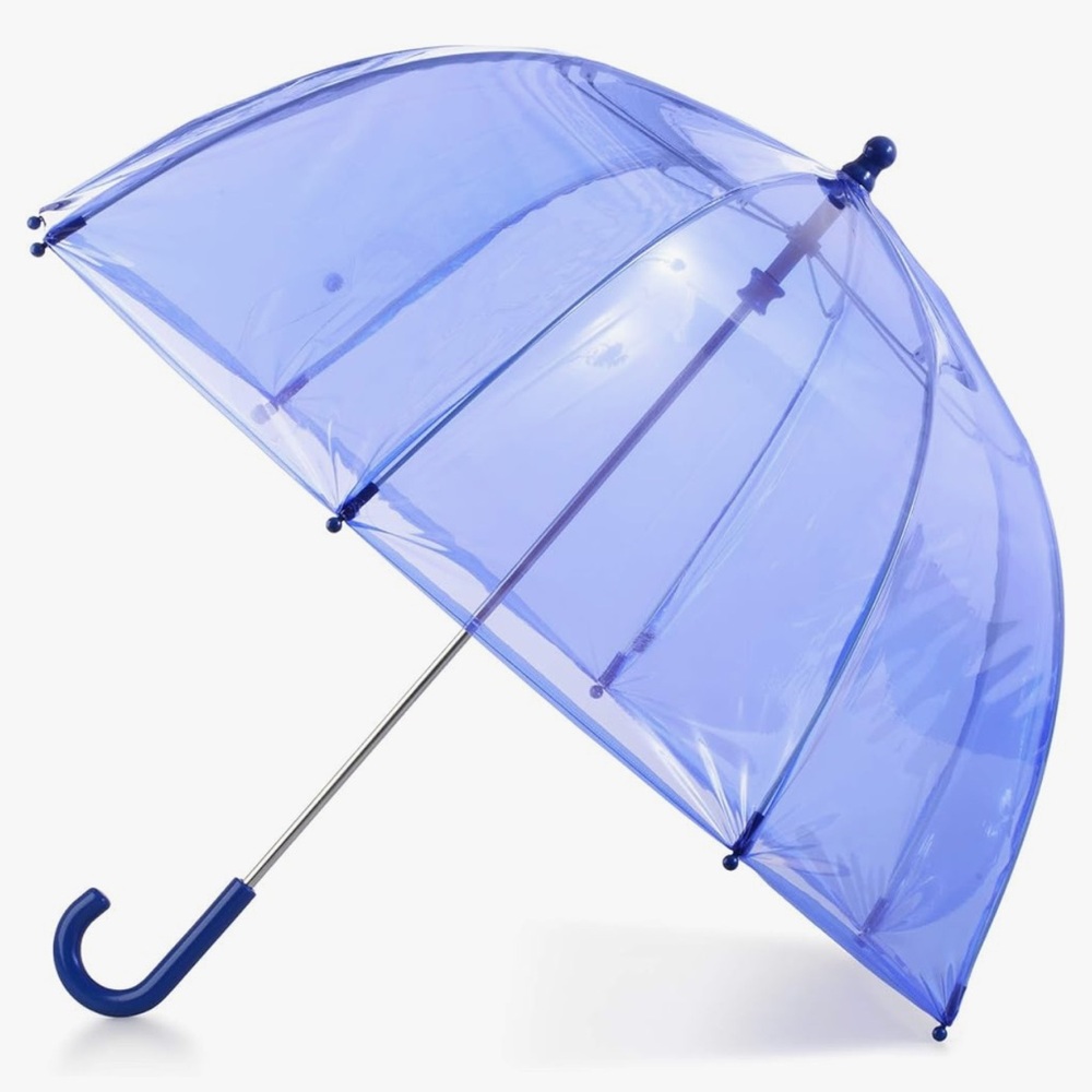 Barbie jelly pink plastic retro vintage clear umbrella rain ☔️ beach sun parasol - Picture 3 of 6